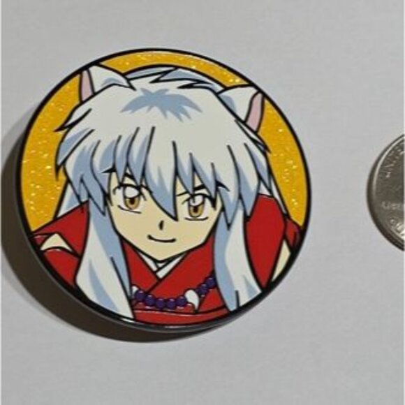 Inuyasha Enamel Pin – Anime Collectible Jewelry Red Kimono Dog Demon - Picture 3 of 3